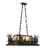 6 - Light Dark Burnished Antique Copper Pool Table Lights Pendant