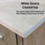 Ensemble de meuble-lavabo double 20 po avec couvercle et lavabo double-354860858-354860857