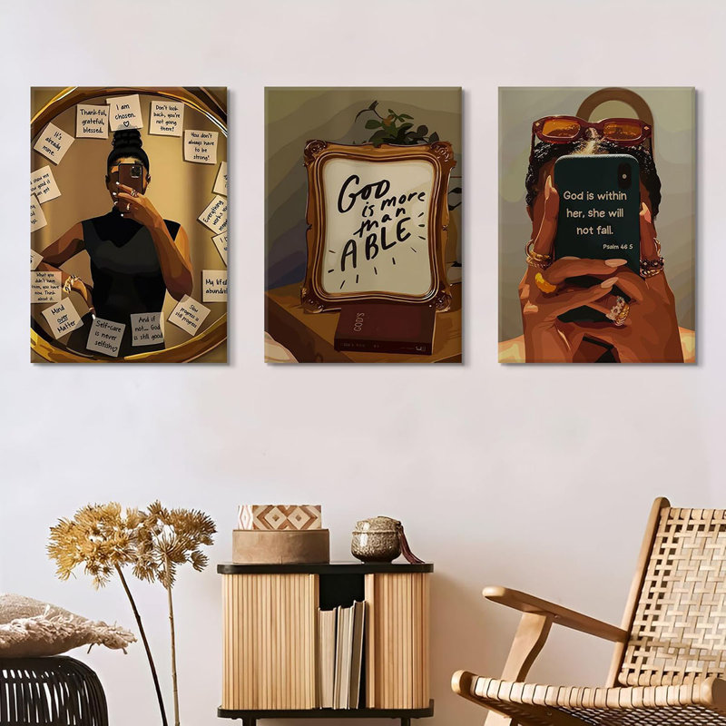 3 Piece Wrapped Canvas Set