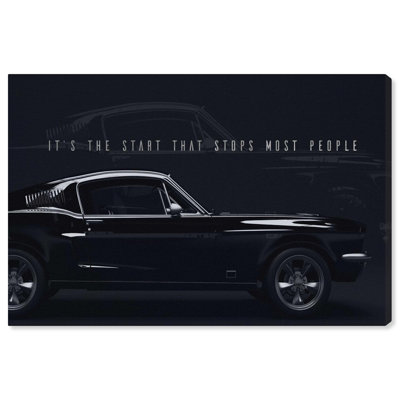 Its the Start Canvas Modern Mancave Art Prints by Notoriart