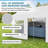 10 Ft. W x 20 Ft. D Outdoor Heavy Duty Garage - Large Carport with Breathable Windows-102233663