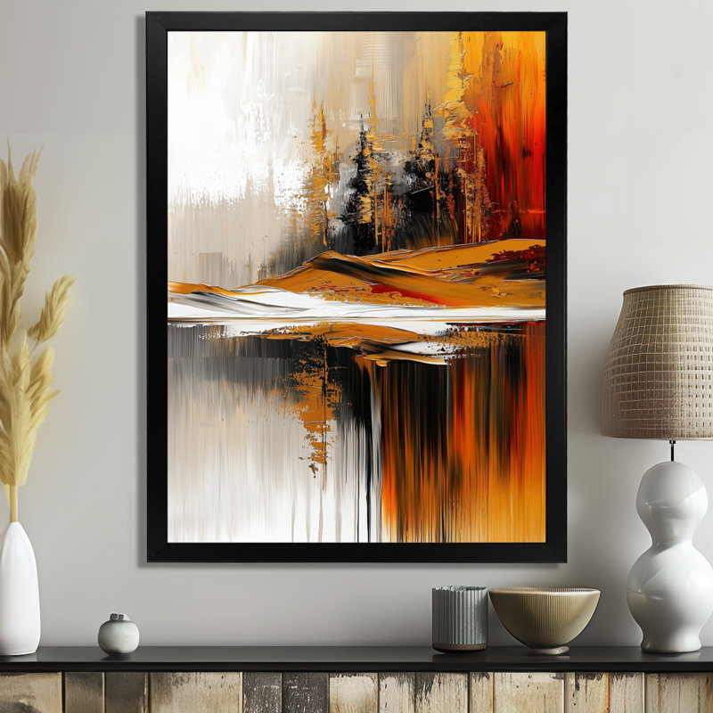 Olajide - paysages, impressions sur toile, Noir, noir, noir, noir, H 20 po x l 12 po, Reproduction encadrée d'une seule photo