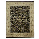 Hand Woven Silk and Wool Oriental Area Rug