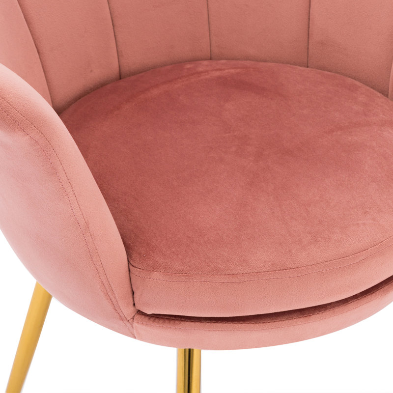 Dorval Upholstered Armchair, Deep Pink