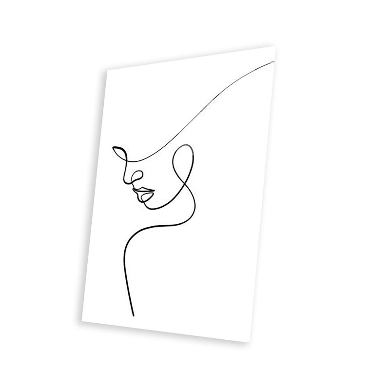 «One Line Woman» par Dane Khy - impression non encadrée, H 24 po x l 16 po x P 0,25 po