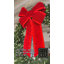 Vickerman Red Velvet Outdoor Christmas Bow with UV Treated Material and Wire to Hang.-578127449