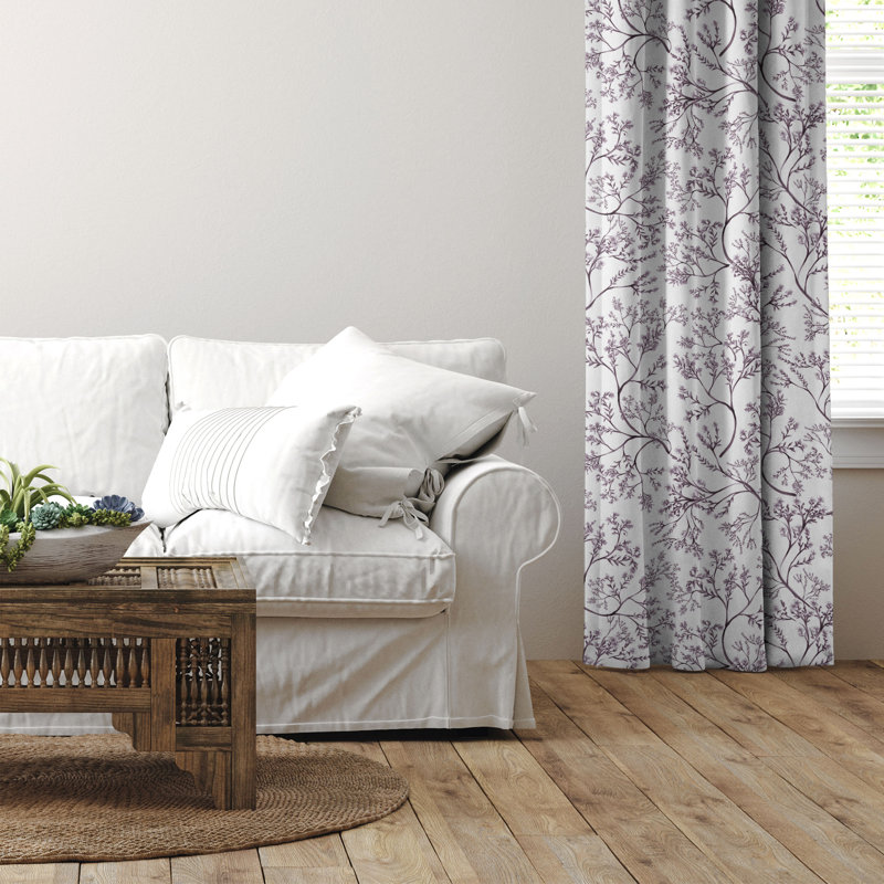Ensemble de 2 rideaux en coton Tinsley, L 40 po x L 240 po