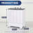 30 LBS Twin Tub Portable Washing Machine - Dual Wash & Spin Capacity With Built-In Drain Pump & Energy-Efficient Motor For Large Families-129675158
