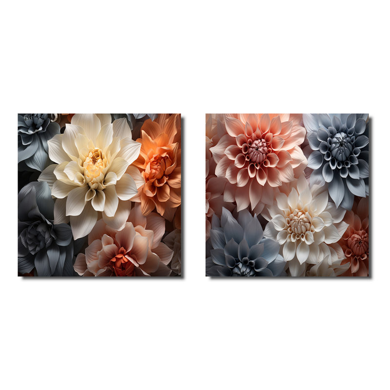 Havel - Abstract Still Lifes Square Collage Set Of 2, 30" H x 61" W, Wrapped Canvas