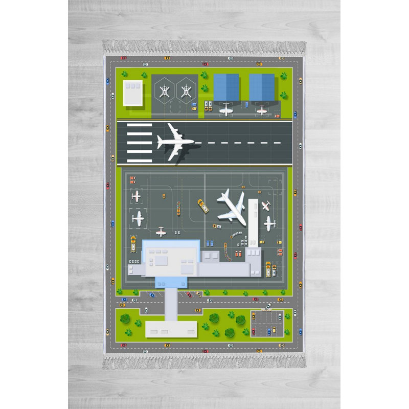Pownal Grey/Green/Off White Rug, Rectangle 180 x 280cm