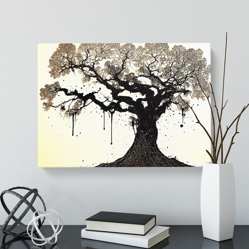 Beautiful Oak Tree - Wrapped Canvas, 50cm H x 76cm W x 3cm D