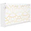 Lit simple blanc moderne avec design, conduit sous, prise, pour économiser de l'espace dans les petits appartements