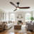 Wrought Studio™ 60'' 3-Blade Ceiling Fan – Light & Remote, High CFM Quiet DC Motor, Solid Wood Walnut Propeller Ceiling Fans, Indoor/Outdoor/Patio (Coastal/Farmhouse)-297497237