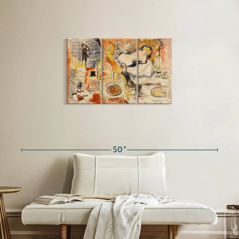 Leisha Count Muffat découvre Nana, H 20 po x l 33 po