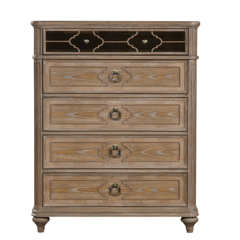 Commode transitionnelle Lyris, chêne rustique