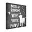 « vestiaire dog », art textuel sur toile tendue-26854426
