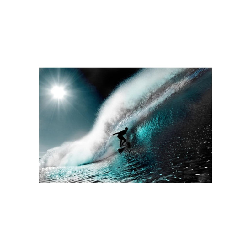 Surfing A Break I Print by Sofia Fox, 40" H x 60" W x 1.5" D, Matte