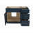 Disar 45'' Single Bathroom Vanity With Drawer Right Base Only-119695867