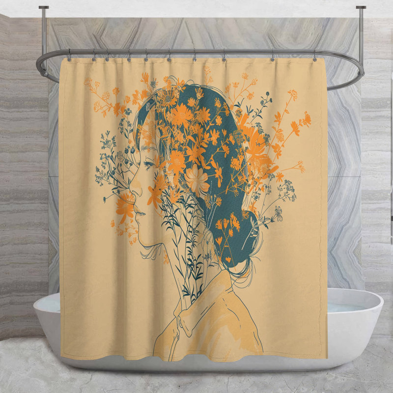 Rideau de douche Pahulick, H 93 po x l 70 po