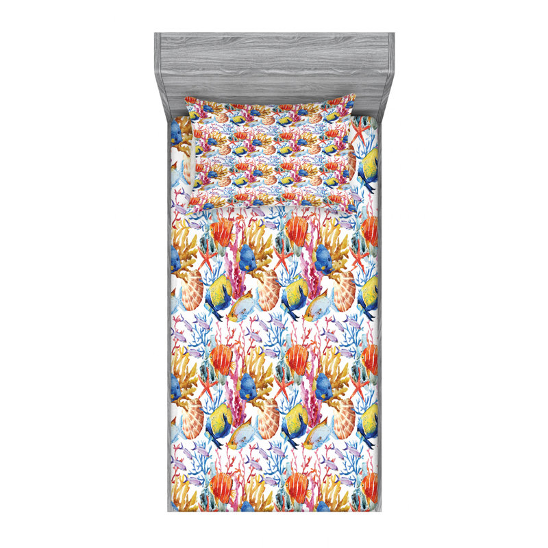 Microfiber Sheet Set, Twin Sheet Set with Fitted Sheet