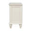 Table de chevet charmante 3 tiroirs blanc crème avec plateau coulissant - beauté de la chambre à coucher 3 tiroirs spacieux et tiroir pratique
