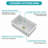 Undermount Sink, Rectangular Single Bowl Sink Basin