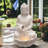 Large Buddha Resin Fountain with White LED Light