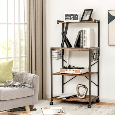 24'' Steel Standard Baker's Rack with Microwave Compatibility