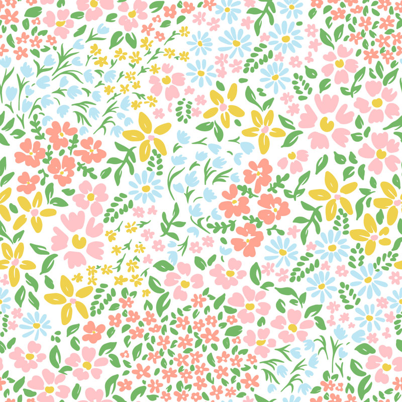 Papier peint Spring Little Flowers