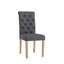 Lyana Tufted Fabric Dining Chairs with Rubberwood Legs-1015278501