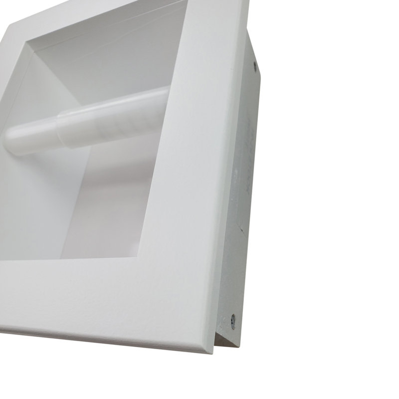 Porte-papier hygiénique encastré Tracy, Blanc