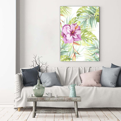 Hawaiian Pattern - Wrapped Canvas Print