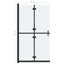 Mckissick Folding / Bi-Fold Semi-Frameless Tub Door with Frosted Glass-1805694221