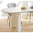 Oval Solid Wood Sintered Stone Dining Table-1104343009