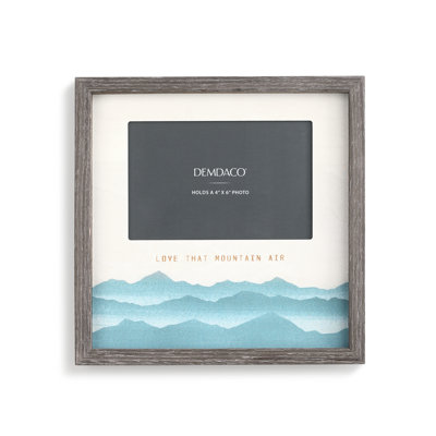 Gray Wood Picture Frame with Mat