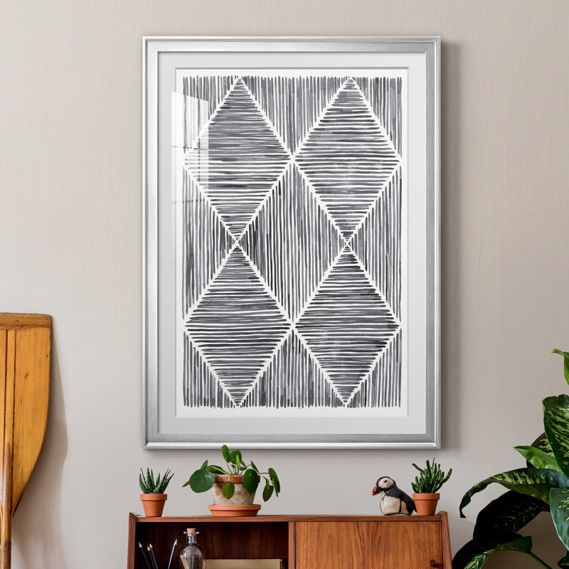 Vibrato III, reproduction encadrée de qualité supérieure - prête à être accrochée, H 36,5 po x l 26,5 po x P 1 po