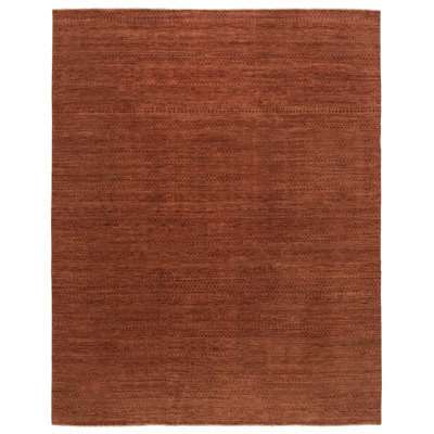 Smith Wool Area Rug in Red