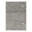Wool Geometric Area Rug in Gray