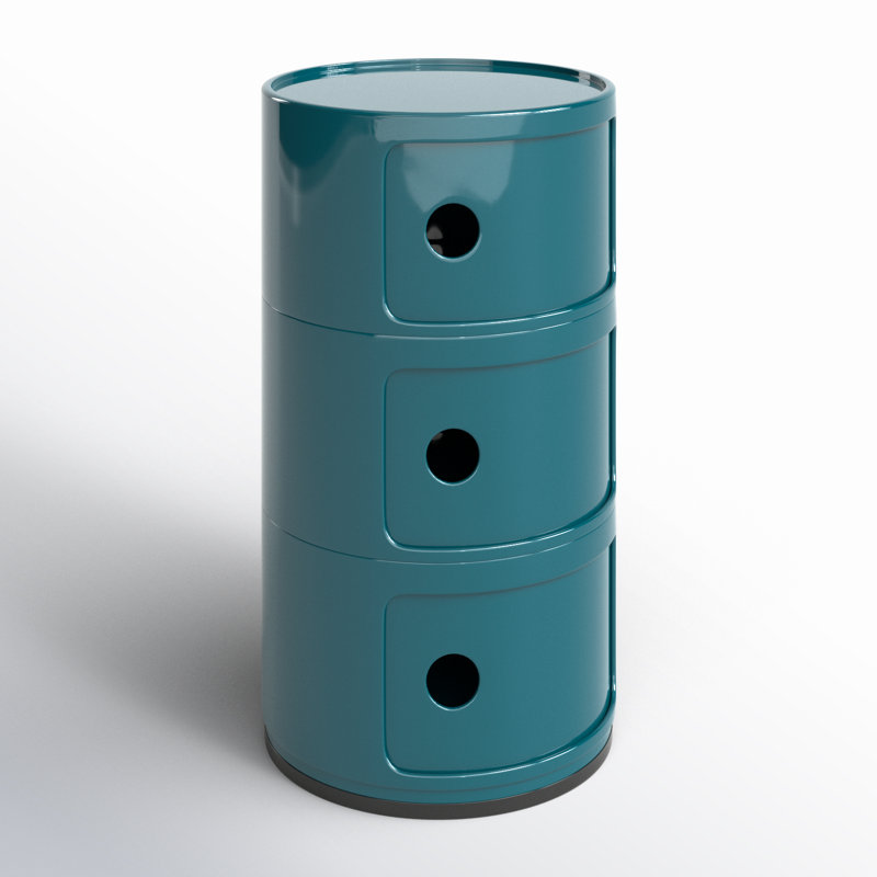 Componibili Round Modular Stacking Units, Blue, 3