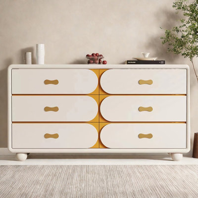 Simple White Solid Wood Large Capacity Sideboards