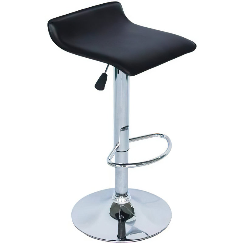 Tabouret pivotant à hauteur réglable, Noir
