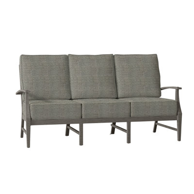 Croquet 76" Wide Outdoor Patio Sofa with Cushions