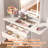 Space-saving Makeup Vanities Vanity, White Mdf, Modern Aesthetic For Small Bedrooms
