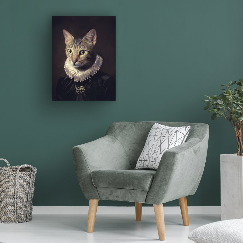 Œuvre d'art sur toile bleu, H 24 po x l 18 po x P 2 po