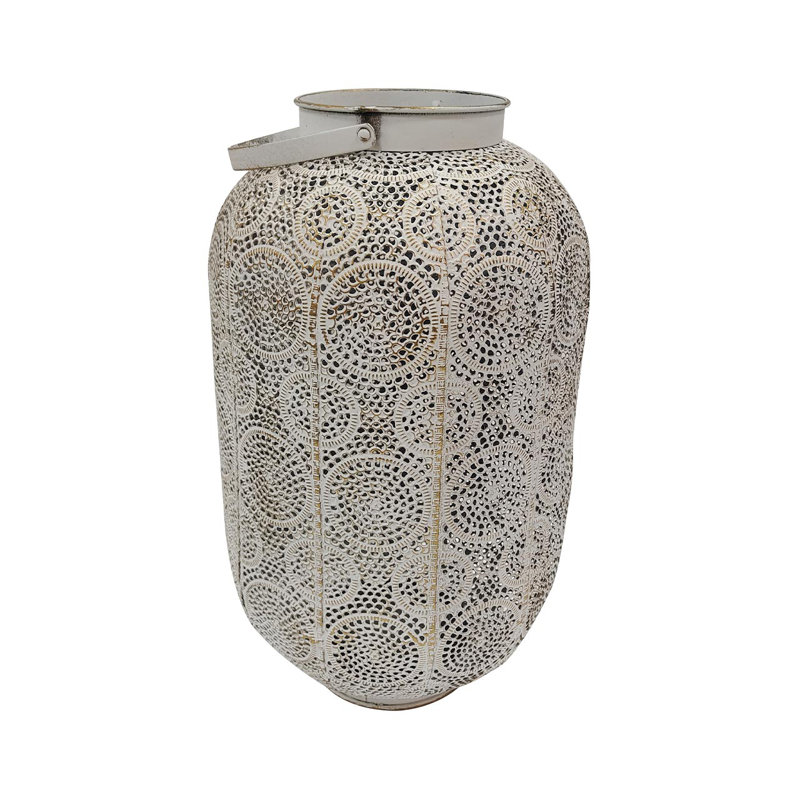Metal Lantern, 46cm H x 27cm W x 27cm D