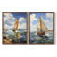 NAUTICAL Series CCCCXVII - Reproduction encadrée de qualité supérieure - prête à être accrochée - aucun clou requis - aucun clou requis-219663180-219663177