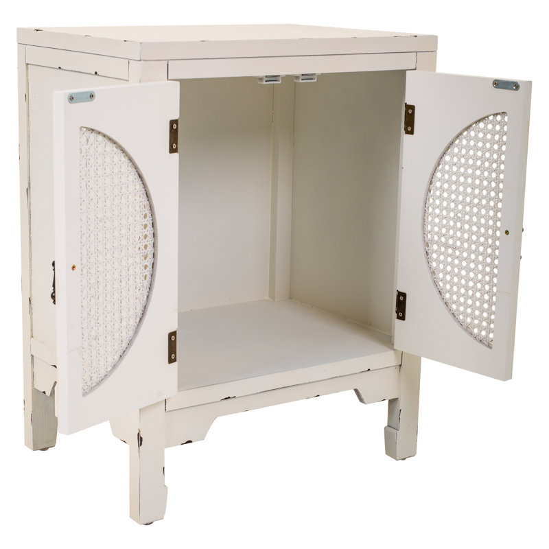 Devereau 50cm W Solid + Manufactured Wood Bedside Table