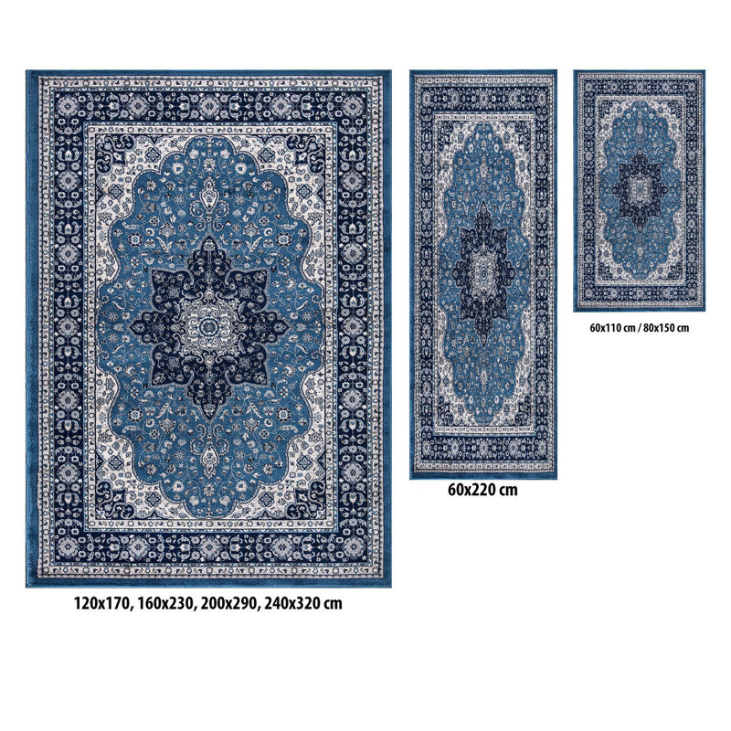 Non Slip Large Traditional Rugs Living Room Bedroom Carpet Hallway Runner Rug, Rectangle 200 x 290cm