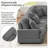 129" Oversized Sectional Sofa U-shaped Sofa Couch Modern Sofa Upholstered in Soft Corduroy with a Chaise Lounge for Living Room, Dark Gray-1966797689