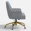 Chaise de bureau Cambridge en ardoise Delphine-124942494-124942499